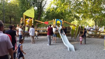 playground near Torrechiara Castle